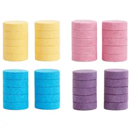 Flerfarvede Badebomber 40-pak