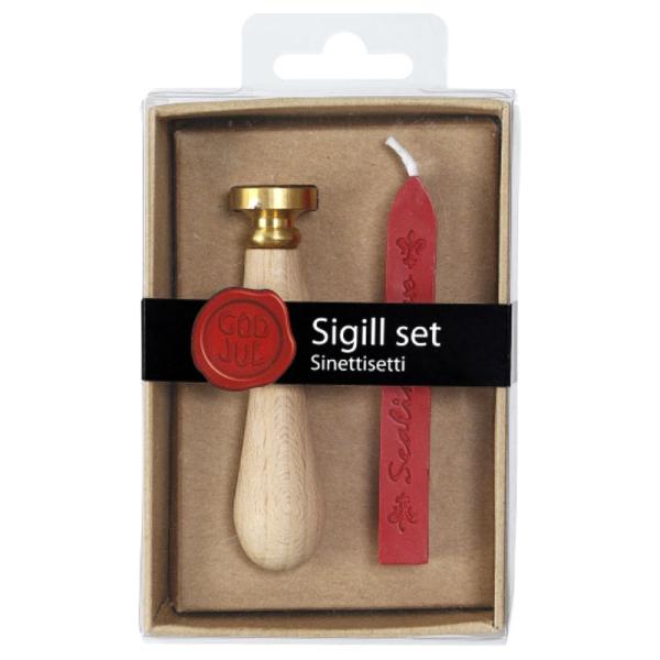 Stempel med Laksegl God Jul