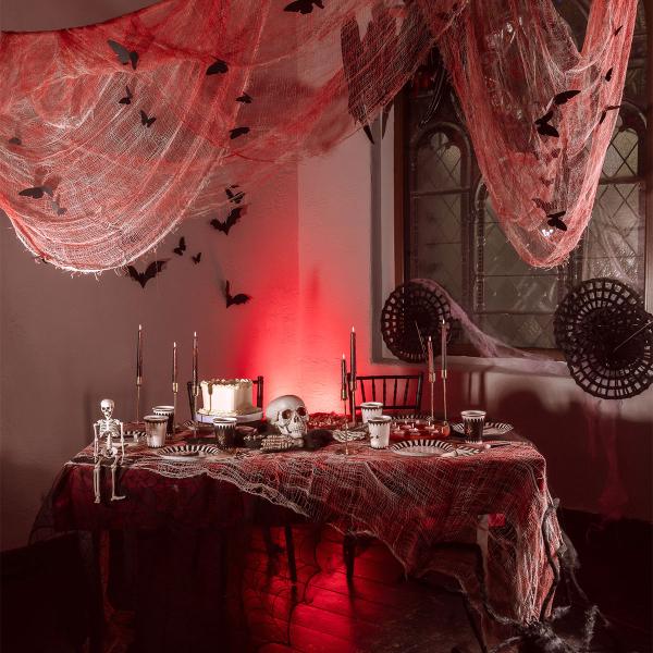 Hængende Dekoration Edderkoppespind Sort