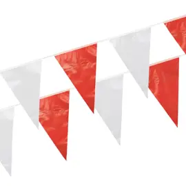 Flagguirlande Rød & Hvid