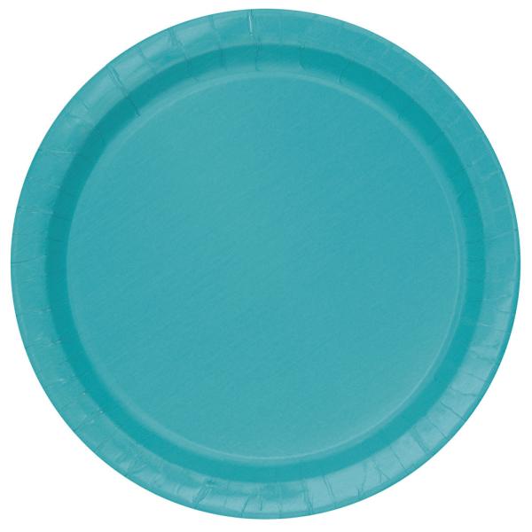 Paptallerkener Pastel Teal