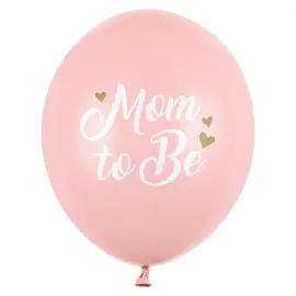 Latexballoner Mom to Be Lyserød 50-pak