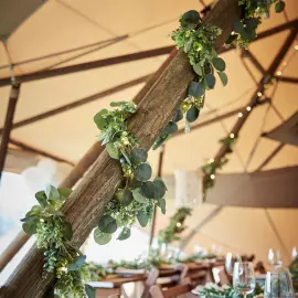 Planteguirlande med Lys Botanical Wedding