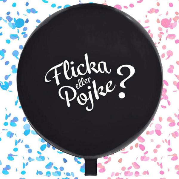 Pige eller Dreng Konfettiballon