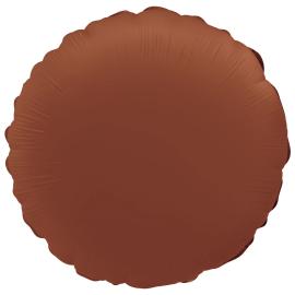 Rund Folieballon Chokoladebrun Mat