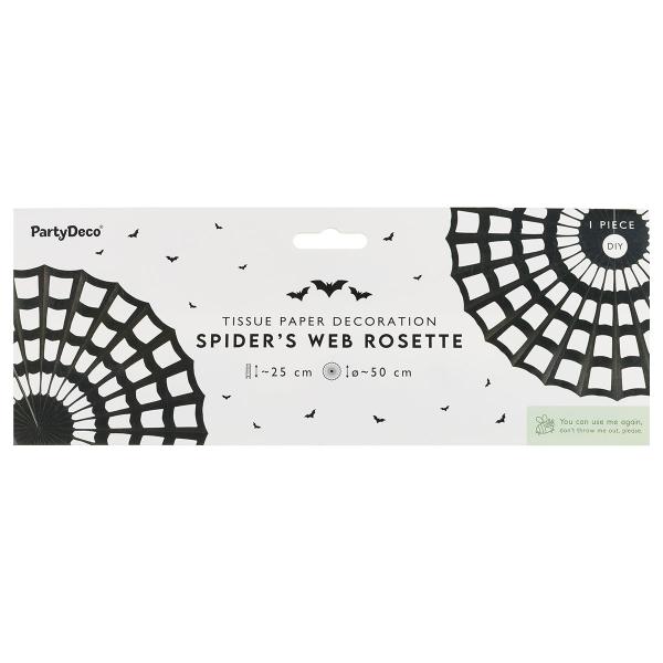 Hængende Dekoration Edderkoppespind Sort