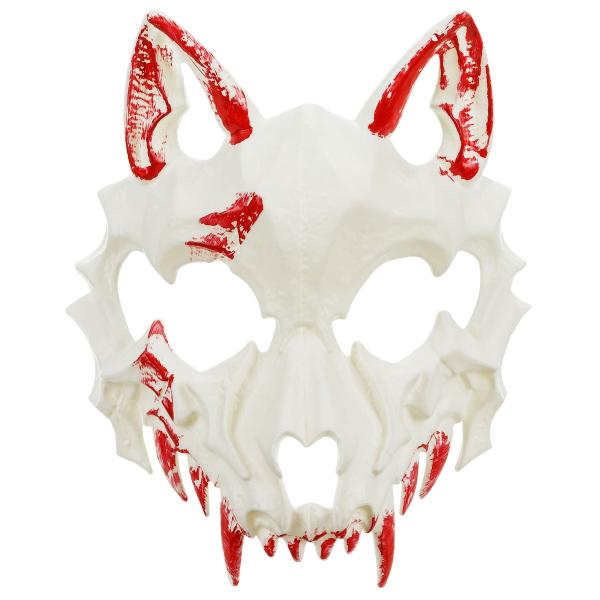 Blodig Ulvehoved Halvmaske