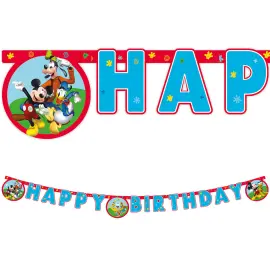 Happy Birthday Guirlande Mickey Mouse Rock the House