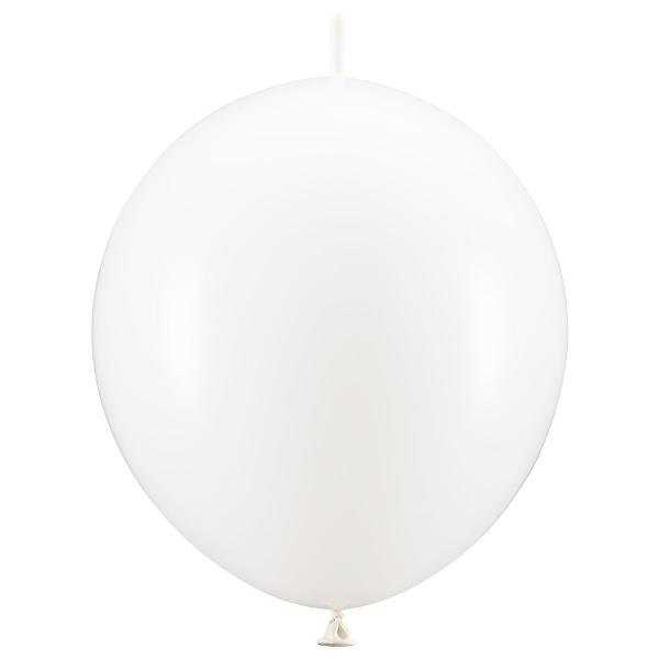Link Balloner Hvid Pastel 20-pak