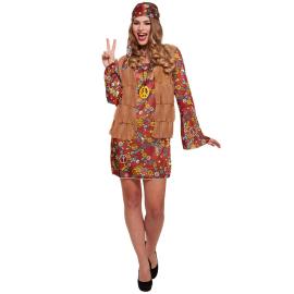 Groovy Hippie Kvinde Kostume