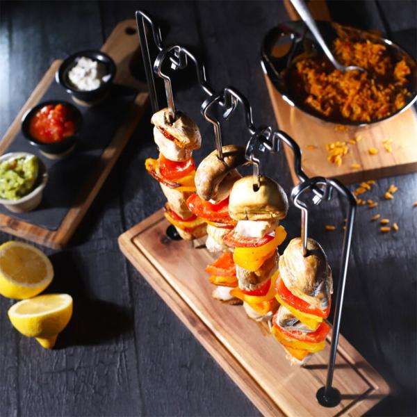 Grillspyd med Holder 4-pak