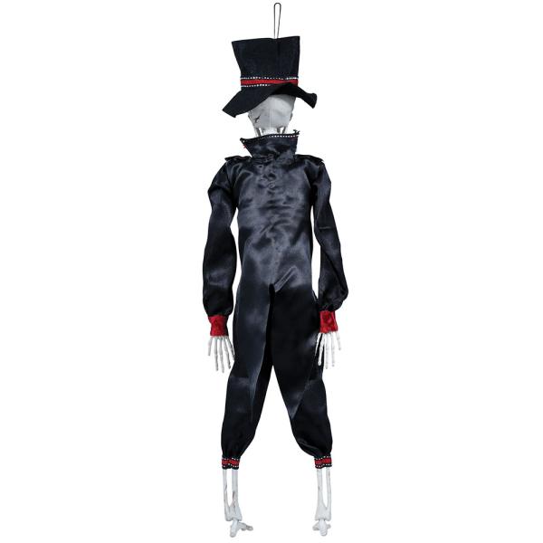 Hængende Skelet med Kostume & Hat