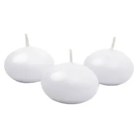 Flydende Lys Mat Hvid 50-pak