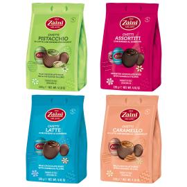 Chokolade&aelig;g Pistacie/Saltkaramel/Gianduja 118-125 g