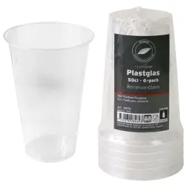 &Oslash;lglas Plast 50 cl 6-pak