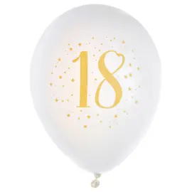 18 År Balloner Stjerner