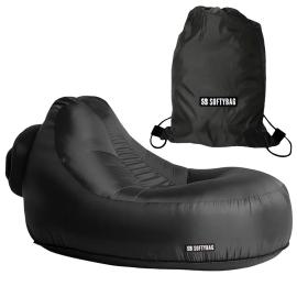 Softybag L&aelig;nestol Midnatssort 135 x 88 x 70 cm