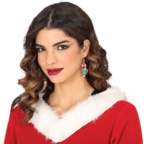 Øreringe Glitrende Polkagrise