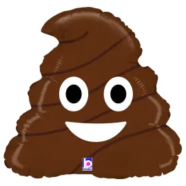 Folieballon Lort Emoji