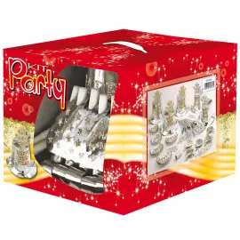 Partys&aelig;t med Festhatte Nyt&aring;r S&oslash;lv