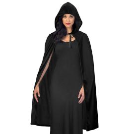 Sort Cape med Hætte