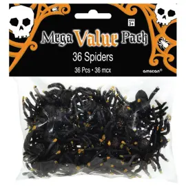 Sorte Edderkopper 36-pak