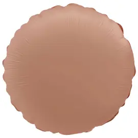 Rund Folieballon Gammelrosa Mat
