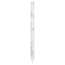 Isfont&aelig;ne Blomster Hvid/Guld 25 cm