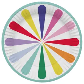 Paptallerkener Stripetastic 8-pak