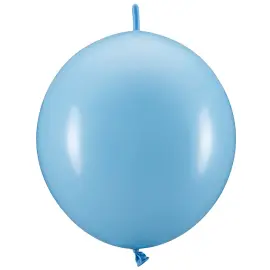 Linking Latexballoner Lysebl&aring; 20-pak