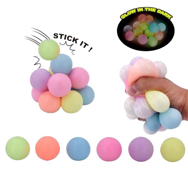 Stick Ozz Stressbolde Glow In The Dark 6-pak