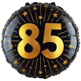 Folieballon med Stjerner og Tallet 85