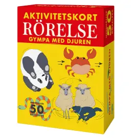 Rörelse Gympa med Djuren Aktivitetskort Spil