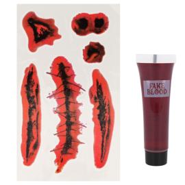 Falsk Blod & Sårtatoveringer Sæt