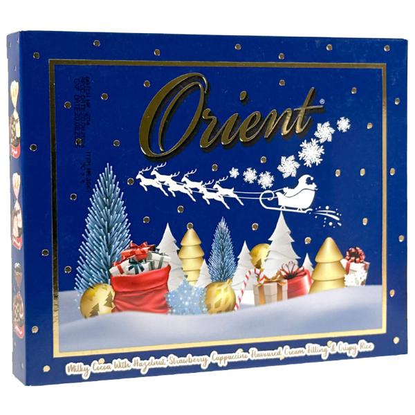 Orient Blå Juleæske med Chokoladetrøfler 90g