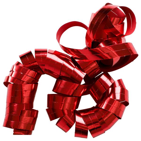 Serpentiner Metallic Rød 2-pak