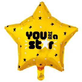 Folieballon Stjerne You Are A Star 46 cm