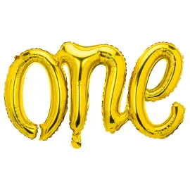 Folieballon One Guld