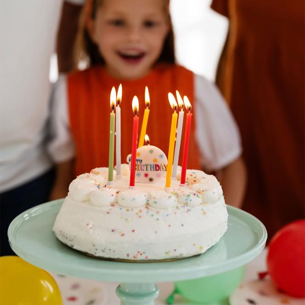 Happy Birthday Kagelys Stjerner 11-pak