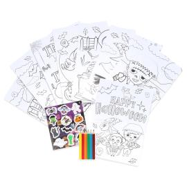 Halloween Farvelægningssæt