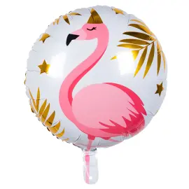 Folieballon Flamingo med Festhat