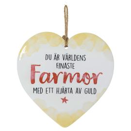 Farmor Keramisk Hjerte