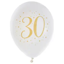 30 År Balloner Stjerner