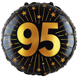 Folieballon med Stjerner og Tallet 95