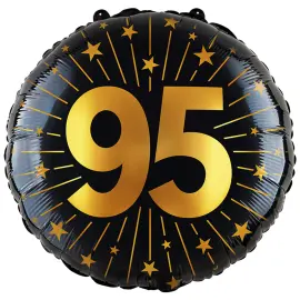 Folieballon med Stjerner og Tallet 95