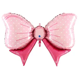 Folieballon Pink Sløjfe