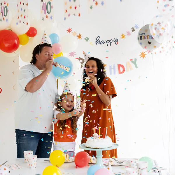 Happy Birthday Kagelys Stjerner 11-pak