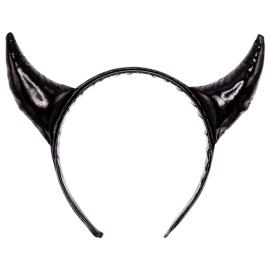 Skimrende Hårbøjle med Djævlehorn Sort