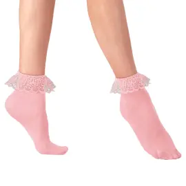 Pink Strømper med Blonde