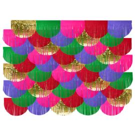 Party Backdrop Fringe Flerfarvet 200x200 cm